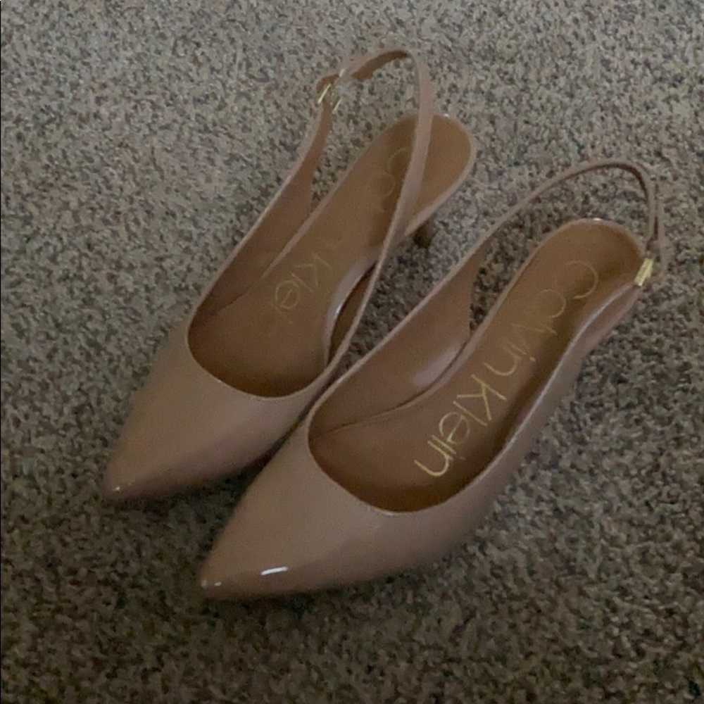 Calvin Klein sling back heels